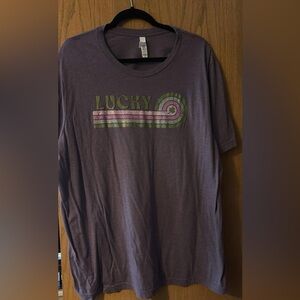 Lucky Graphic T-Shirt in Heather Purple